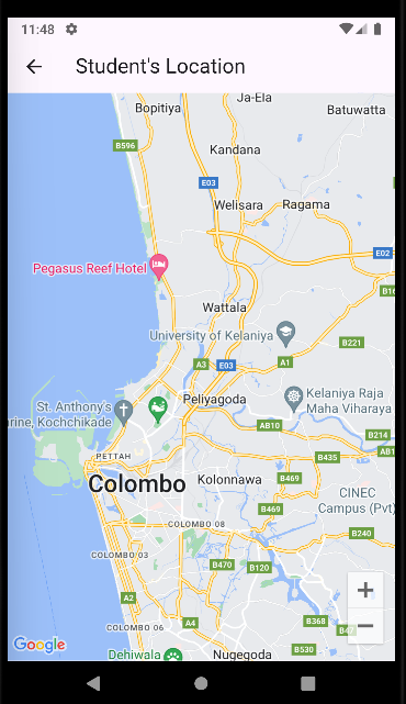 Students Live Location Tracking